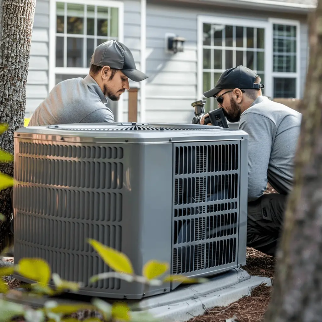 HVAC-repair-van-arriving-for-urgent-service-in-Salisbury, NC